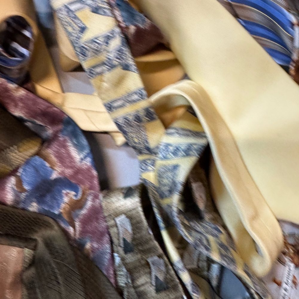 Multicolor Patterned Silk Ties - image 2